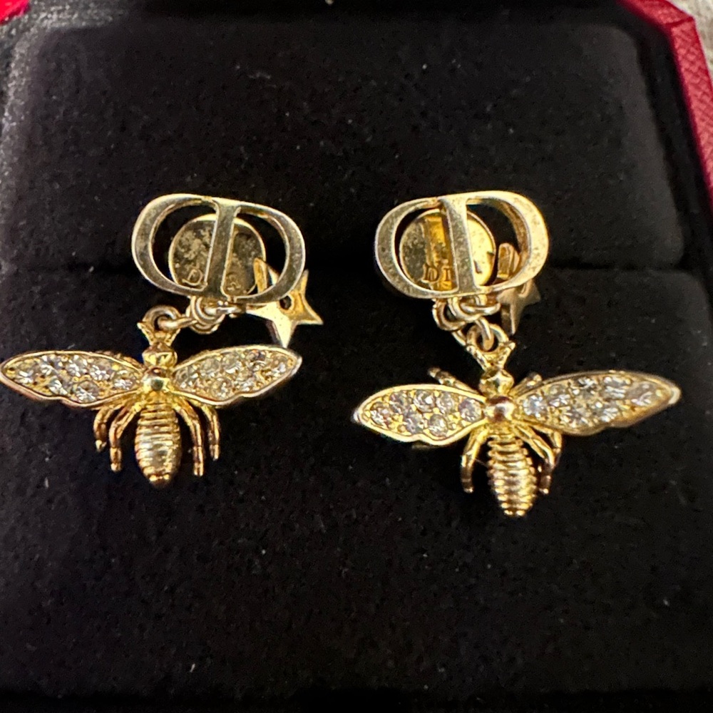 DIOR Gold Bee Earrings
